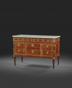 COMMODE D'ÉPOQUE LOUIS XVI Estampille de Joseph Stockel