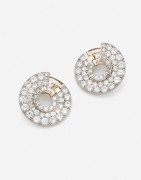 VAN CLEEF & ARPELS  Paire de clips d'oreilles "Disques"