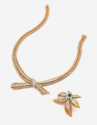 VAN CLEEF & ARPELS  Collier et clip de corsage