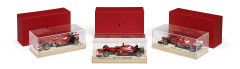 FERRARI, F2012, F138, F14-T  Trois maquettes à l'échelle 1/18ème, éditées par Ferrari - sans réserve / no reserve