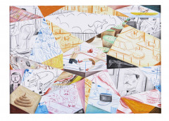 Yann KEBBI Né en 1987 Untitled - 2012 Technique mixte sur papier