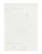 Joseph BEUYS 1921 - 1986 Passport for entry into the future - 1974 Crayon sur papier