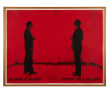 GILBERT & GEORGE Nés en 1943 et 1942 Pour Robert Self Gallery - 1976