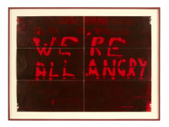 GILBERT & GEORGE Nés en 1943 et 1942 We're all angryArt & Project Bulletin #103 - 1977 Lithographie sur feuille de papier plié