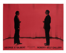 GILBERT & GEORGE Nés en 1943 et 1942 Pour Robert Self Gallery - 1976