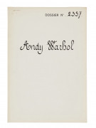 Andy WARHOL 1928 - 1987 The Thirteen Most Wanted Men, N°11 (John Joseph H) - Dossier 2357 - 1967