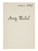 Andy WARHOL 1928 - 1987 The Thirteen Most Wanted Men, N°11 (John Joseph H) - Dossier 2357 - 1967