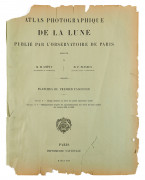 Maurice LOEWY et Pierre PUISEUX 1833 - 1907 et 1855 - 1928 Atlas photographique de la lune - 1894 -1895Mer des crises - Mont Taurus...