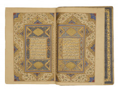 CORAN ATTRIBUÉ AU PRINCE BAYSUNGHUR  Iran, époque timouride ou safavide, XV-XVIe siècle, colophon apocryphe au nom de Baysunghur, re...