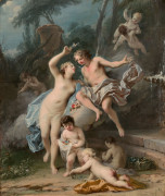 Jacopo AMIGONI Naples (?), 1682 - Madrid, 1752 Zéphyr et Flore Huile sur toile