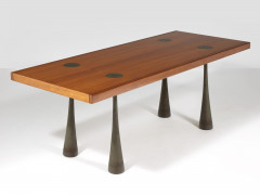 Angelo MANGIAROTTI 1921 - 2012 Table de salle à manger - circa 1973