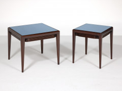 Osvaldo BORSANI 1911-1985 Ensemble de deux tables d’appoint - 1946