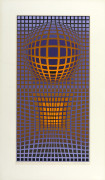 ¤ Victor VASARELY (1906 - 1997) Orvio (VP102) - circa 1973 Sérigraphie en couleurs