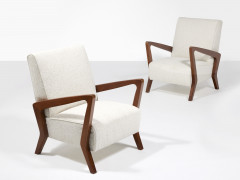 Gio PONTI 1891-1979 Paire de fauteuils - 1949