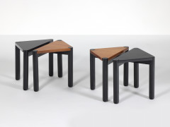 Ico PARISI 1916 - 1996 Ensemble de quatre tables modulables - 1970