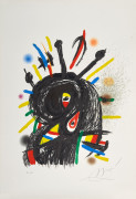 Joan MIRO (Espagnol - 1893 - 1983) Lanceur de couteaux -1981 Lithographie en couleurs