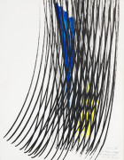 Hans HARTUNG (1904 - 1989) P1970-22 - 1970 Encre et acrylique sur carton baryté