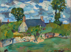 Suzanne VALADON 1865-1938 Paysage de Genêt - 1922 Huile sur toile