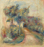 ¤ Pierre-Auguste RENOIR 1841 - 1919 Paysage - 1906-1908 Huile sur toile