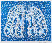 ¤ Yayoi KUSAMA Née en 1929 Pumpkin B - 1999 Sérigraphie en bleu