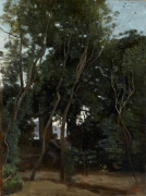 ¤ Jean-Baptiste Camille COROT 1796-1875 Le matin sous les arbres - circa 1855-1860 Huile sur toile