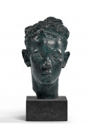 Germaine RICHIER 1902- 1959 Buste n° 2 (le fils Coutin) - 1927-1928 Bronze à patine sombre nuancée bleu vert