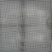 François MORELLET (1926 - 2016) 2 doubles trames -1° + 1° - 1971 Peinture sérigraphique sur bois