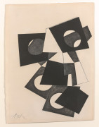 Hans ARP (Strasbourg, 1887 - Bâle, 1966) Sans titre - 1958 Collage de papiers découpés, impression et graphite sur papier