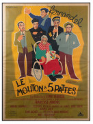 Le mouton à cinq pattes - 1954  Affiche originale de film Impression sur papier