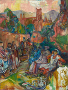 Edy LEGRAND 1892-1970 Kasbah d'Anemiter Huile sur toile