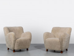 Mogens LASSEN 1901-1987 Paire de fauteuils - circa 1940