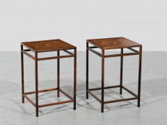 Ejner LARSEN & Aksel Bender MADSEN 1917-1987 & 1916-2000 Paire de tables d'appoint – 1955