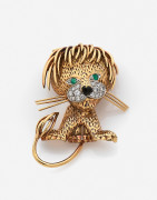 VAN CLEEF & ARPELS  Clip de corsage "Lion ébouriffé"