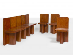 ARCANGELI  Suite de huit chaises - 1930