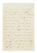 HUGO (Victor) Lettre autographe signée à Armand Bertin. [S. l.], 10 avril 3 p. sur 1 double f. in-8 (20,2 x 13 c...