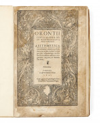 FINÉ (Oronce) Arithmetica practica, libris quatuor. Paris, Simon de Colines, 1542. 3 ouvrages en un vol pet. in-...