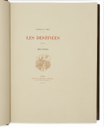 [BELLENGER].- VIGNY (Alfred de) Les Destinées, précédées de Moïse. Paris, Edouard Pelletan, 1898. In-4 (34 x 25,...