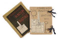 TORRÈS-GARCIA (Joaquín) Raison et nature. Théorie. Paris [Montevideo], éditions Imán, 1932 [1954]. In-8 (21 x 17...