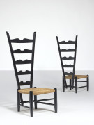 Gio PONTI 1891-1979 Paire de chaises - circa 1930