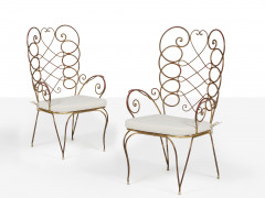 Gio PONTI 1891-1979 Paire de chaises - circa 1950