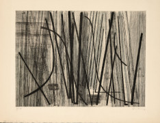 Hans HARTUNG (1904 - 1989) Gravure 12 - 1953 Eau-forte en noir