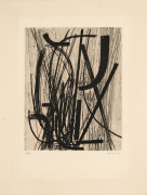 Hans HARTUNG (1904 - 1989) Gravure 16 - 1953 Eau-forte en noir