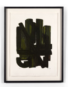 Pierre SOULAGES (1919-2022) Eau-forte VIII - 1957 Eau-forte en couleurs