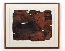 Pierre SOULAGES (1919-2022) Eau-forte 17 - 1961 Eau-forte en couleurs