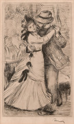 Pierre-Auguste RENOIR (1841 - 1919) La danse à la campagne (2ème planche ) - circa 1890 Vernis mou signé de la griffe