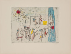 ¤ Roberto MATTA (1911 - 2002) Scènes familières - 1962 - l'abum Album composé de 8 eaux-fortes et aquatintes en couleurs