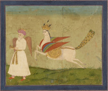 L'ANIMAL MYTHIQUE BURAQ  Deccan, Inde centrale, fin XVIIIe siècle