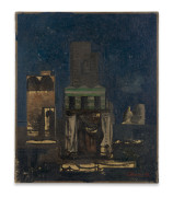 Eugène BERMAN 1899-1972 Nocturne - 1929 Huile sur toile