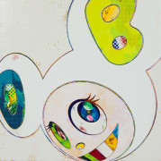 Takashi MURAKAMI (Né en 1962) And then x6 (White: the superflat method, blue and yellow ears) - 2013 Acrylique sur toile montée sur...