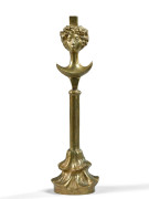 Alberto GIACOMETTI 1901 - 1966 Lampe modèle "tête" - circa 1933-1934 Bronze à patine dorée